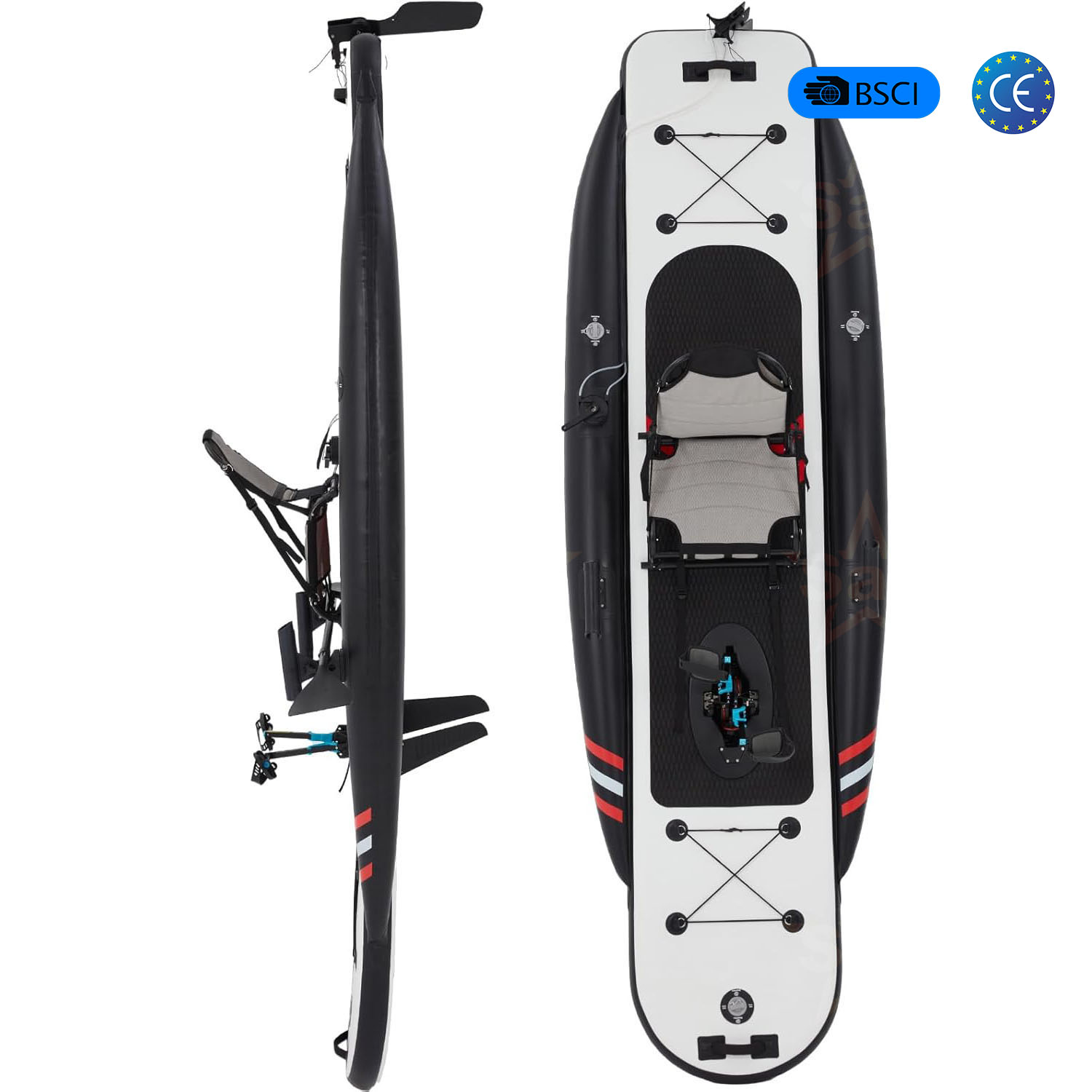 Fishing Kayak Pedal Drive - High Quality Inflatable Pedal Kayak Drop