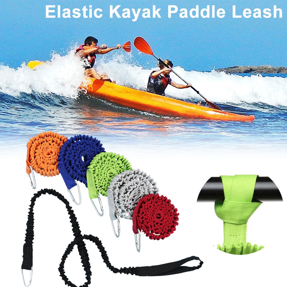 Adjustable Elastic Kayak Canoe - огляд і ціна Fishing Kayak Paddle Leash