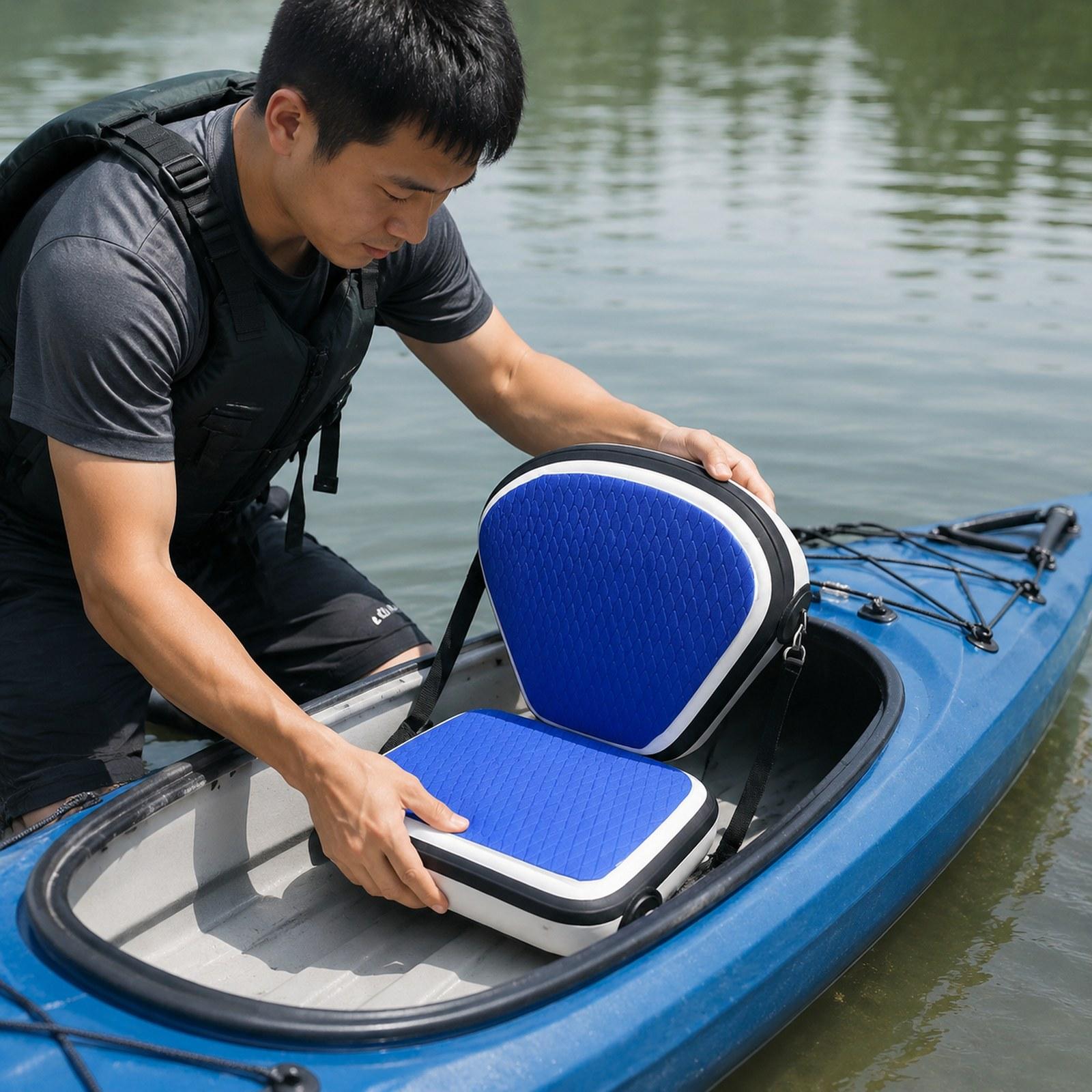 Adjustable PVC Kayak Seat Infl - огляд і ціна Fishing Kayak Seat