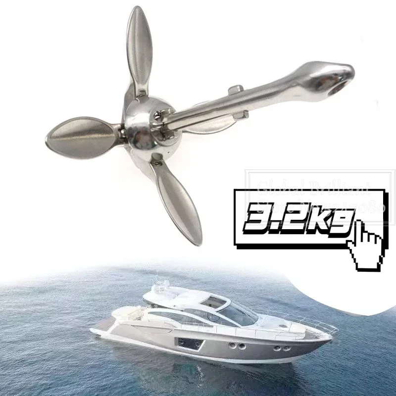 3.2KG/4KG Boat Stainless Steel - огляд і ціна Fishing Kayak Anchor