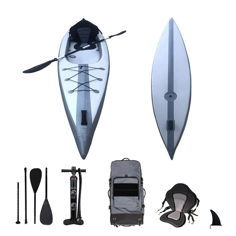 2 Person Drop Stitch Inflatabl - огляд і ціна Fishing Kayak Sit In
