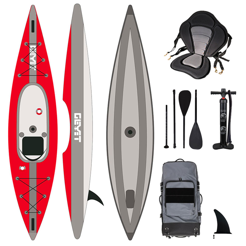 2 Person Drop Stitch Inflatabl - огляд і ціна Fishing Kayak Sit In