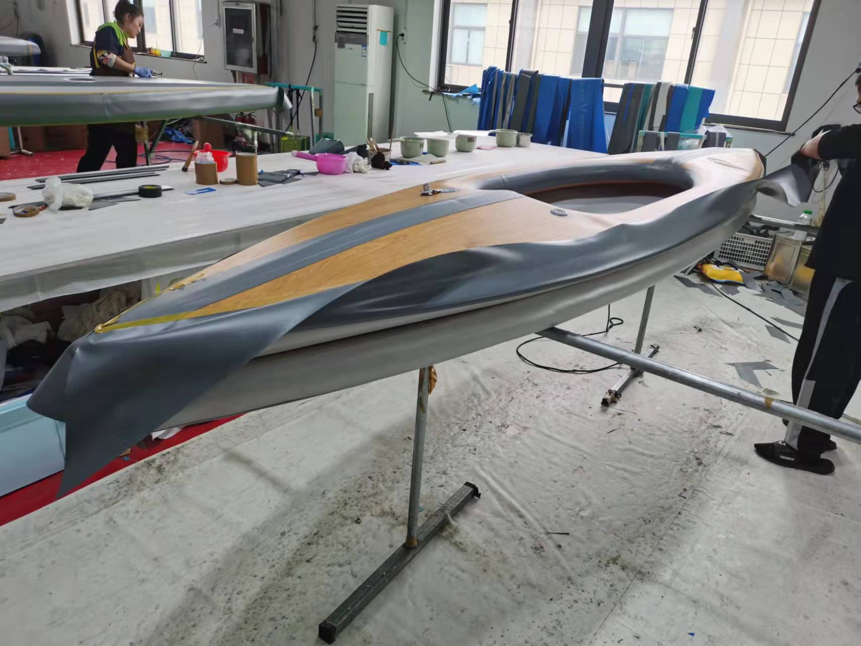 2 Person Drop Stitch Inflatabl - огляд і ціна Fishing Kayak Sit In