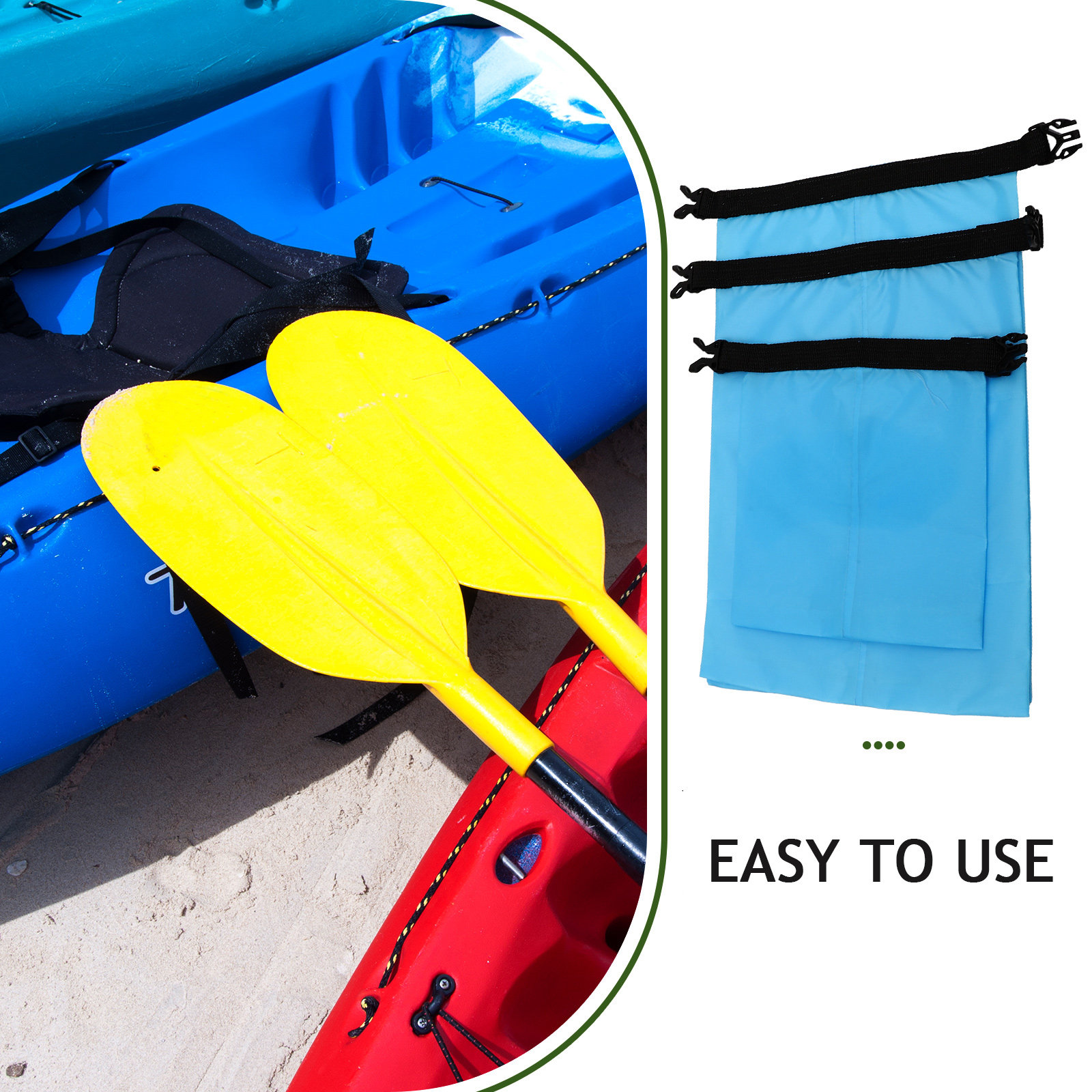 3Pcs Waterproof Dry Bag Set Li - огляд і ціна Fishing Kayak Storage Bag