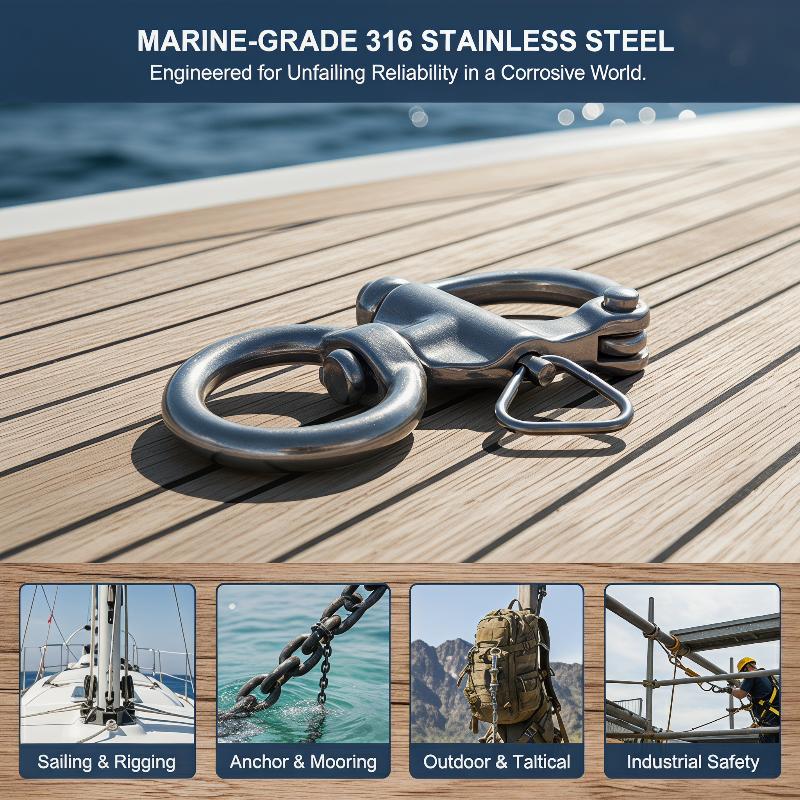 Marine Swivel Snap Shackle 316 - огляд і ціна Fishing Kayak Sit On Top