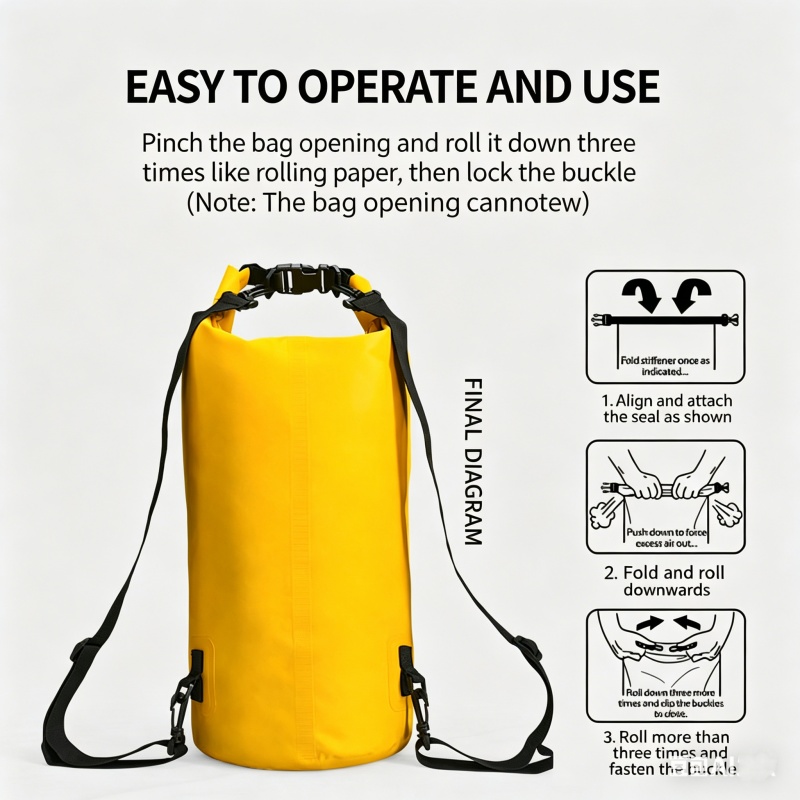 Swimming Waterproof Dry Bag 5L - огляд і ціна Fishing Kayak Storage Bag