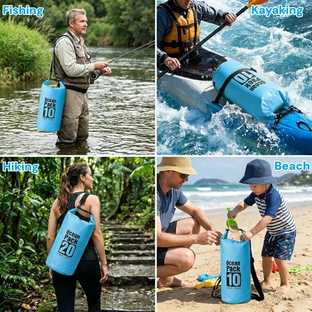 500D Waterproof Dry Bag Floati - огляд і ціна Fishing Kayak Storage Bag
