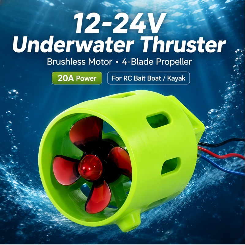 12-24V 20A Brushless Underwate - огляд і ціна Fishing Kayak Trolling Motor
