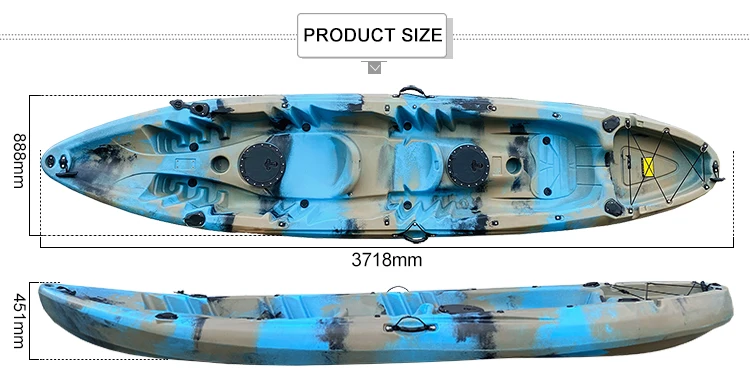 2026 Rotomolded Tandem Kayak F - огляд і ціна Fishing Kayak Sit On Top