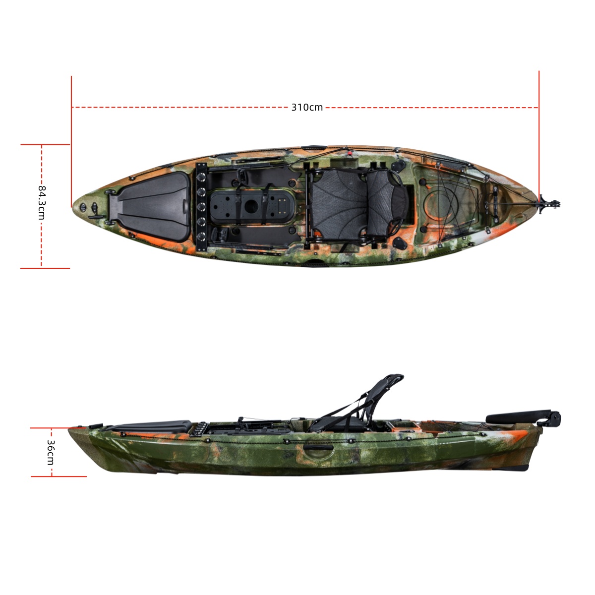 LSF First-class Single Fishing - огляд і ціна Fishing Kayak Seat